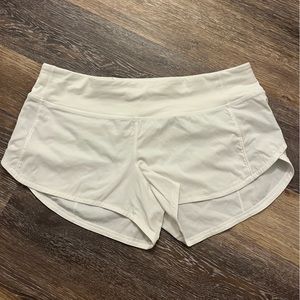 Lululemon speed up shorts size 8 white